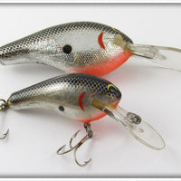 Vintage Bagley Black On Silver Chrome Lure