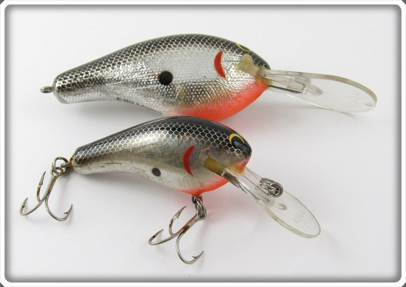 Vintage Bagley Black On Silver Chrome Lure