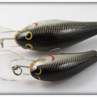 Bagley Black On Silver Chrome Pair