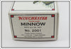 Winchester 2001 Gold Scale Black Back Green Belly Minnow In Box