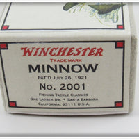 Winchester 2001 Gold Scale Black Back Green Belly Minnow In Box