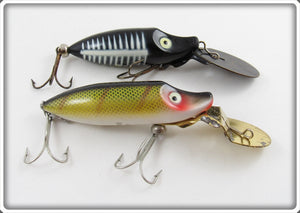 Heddon Black Shore & Perch Deep Dive River Runt Pair