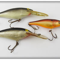 Vintage Rapala Deep Runner Lure Lot Of Three