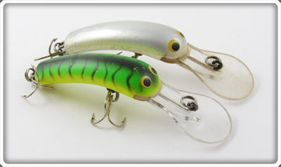 Bagley Black Stripes On Green Chartreuse & Grey Shad Smoo Pair