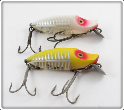 Heddon White Shore & Yellow Shore River Runt Spook Sinker Pair