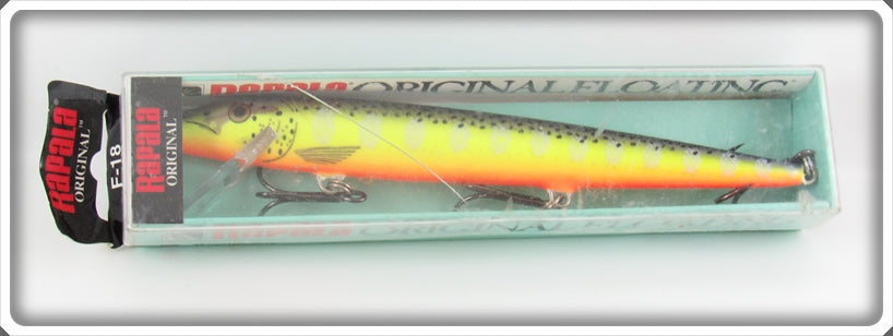 Rapala Hot Steel F-18 Floating Minnow Lure In Box 