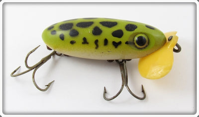 Vintage Fred Arbogast Frog Spot Plastic Lip Jitterbug Lure