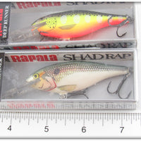 Rapala Shad & Hot Steel Shad Rap Pair In Boxes