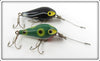 Vintage P&K Black Shadow Wave & Frog Amazin Maizie Lure Pair
