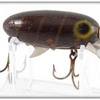 Vintage Clark's Brown Gold Ribs Dent Eye Water Scout Lure 