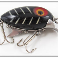 Vintage Clark's Black White Ribs Water Scout Lure