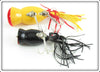 Fred Arbogast Yellow & Black Hula Popper Pair