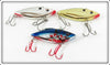 Chrome, Gold & Blue Rattle Trap Type Lot Of Three Lures