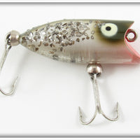 Vintage Heddon Silver Flitter Tiny Lucky 13 Lure 