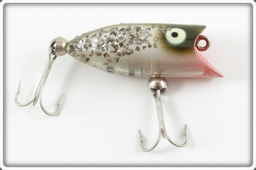 Vintage Heddon Silver Flitter Tiny Lucky 13 Lure 