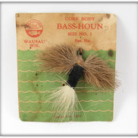 Vintage Marathon Bait Co Cork Body Bass Houn Lure On Card