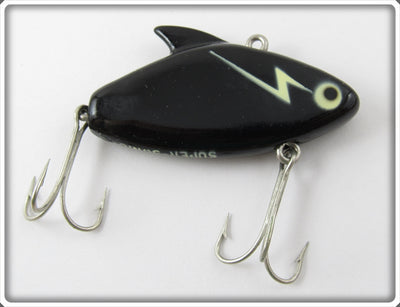 Vintage Heddon Black White Lightning Super Sonic Lure