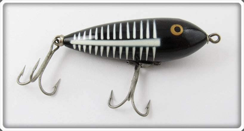 Vintage Heddon Black Shore Baby Zara Lure 365 XBW 