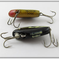 Heddon Perch & Black White Lightning Sonic Pair