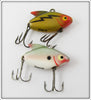 Vintage Heddon Shad & Perch Sonic Lure Pair