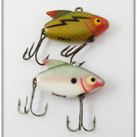 Vintage Heddon Shad & Perch Sonic Lure Pair
