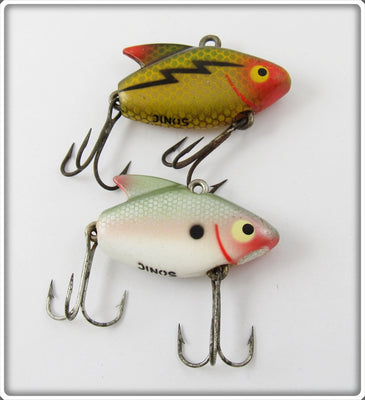 Vintage Heddon Shad & Perch Sonic Lure Pair