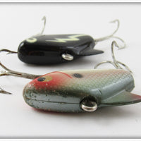 Heddon Shad & Black White Lightning Sonic Pair