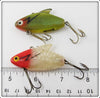 Heddon Perch & Red Head White Super Sonic Pair