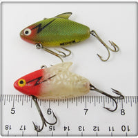 Heddon Perch & Red Head White Super Sonic Pair