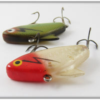 Heddon Perch & Red Head White Super Sonic Pair