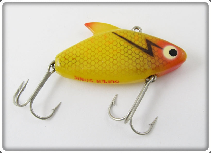 Vintage Heddon Yellow Scale Super Sonic Lure For Sale | Lure Lagoon
