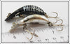 Heddon Chrome & Black Scale Tiny Tad Pair