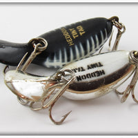 Heddon Chrome & Black Scale Tiny Tad Pair