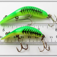 Heddon Green Rib Alewife Tadpolly Spook & Tiny Tad Pair