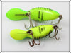 Heddon Green Rib Alewife Tadpolly Spook & Tiny Tad Pair