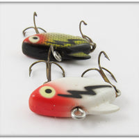 Heddon White Red Head & Perch Ultra Sonic Pair