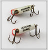 Heddon White Red Head & Perch Ultra Sonic Pair