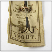W Bartlett & Sons Trout Size Archer Spinner On Card
