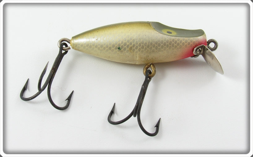 Vintage Paw Paw Meadow Brook Silver Scale Runt Lure