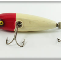 Vintage Paw Paw Meadow Brook Red & White Injured Minnow Lure