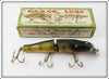 Vintage Creek Chub Perch Jointed Pikie Lure In Correct Box 2601