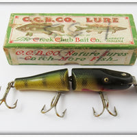 Vintage Creek Chub Perch Jointed Pikie Lure In Correct Box 2601
