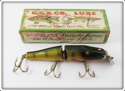 Vintage Creek Chub Perch Jointed Pikie Lure In Correct Box 2601