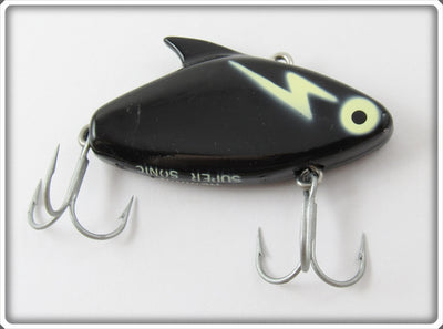 Vintage Heddon Black White Lightning Super Sonic Lure