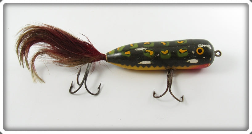 Vintage Eger Frog Spot Fuss Budget Lure 