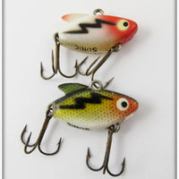 Heddon Red Head White & Perch Ultra Sonic Pair