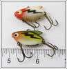 Heddon Red Head White & Perch Ultra Sonic Pair