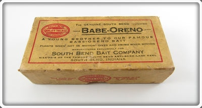 Vintage South Bend Red Head White Babe Oreno Empty Intro Box