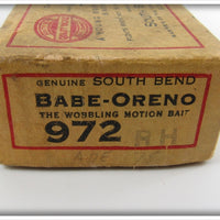 South Bend Red Head White Babe Oreno Empty Intro Box