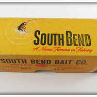 Vintage South Bend Red & White Metal Wobbler Empty Lure Box
